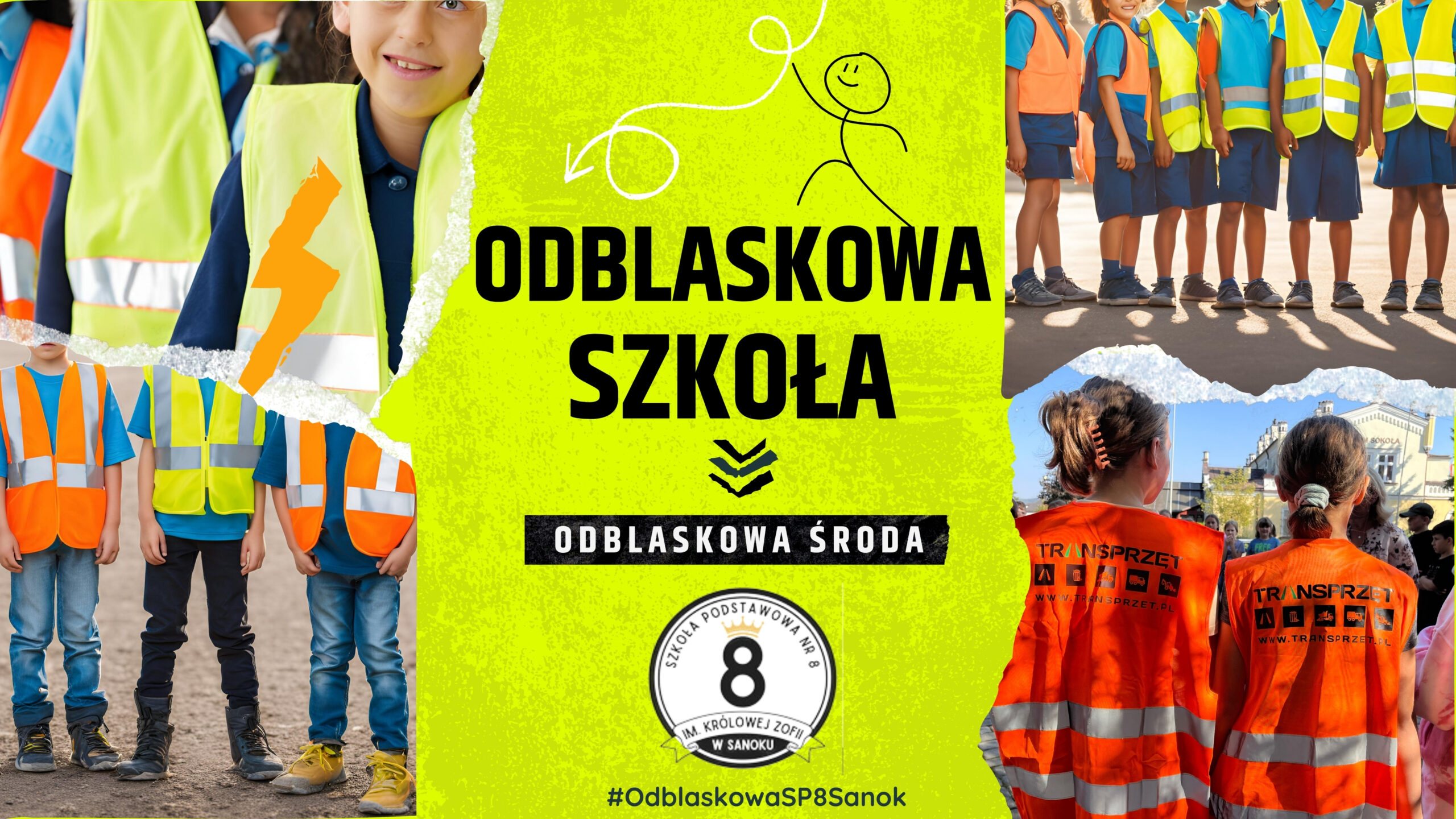 Odblaskowa Szkoła 2024/2025 – Odblaskowa Środa w SP8✨…