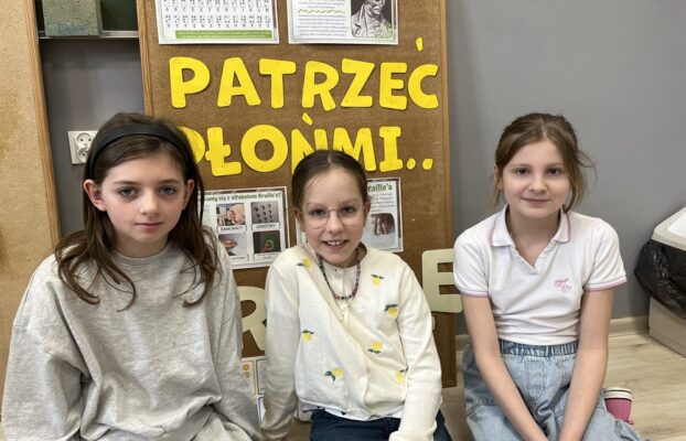 Patrzeć dłońmi… Zajęcia w klasie 3a
