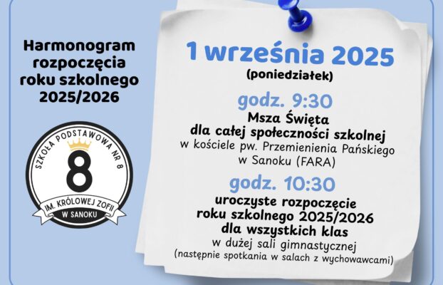 Uroczyste rozpoczęcie roku szkolnego 2025/2026