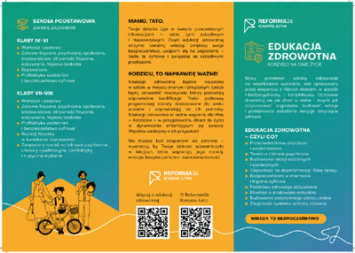 EDUKACJA ZDROWOTNA – ulotka informacyjna…