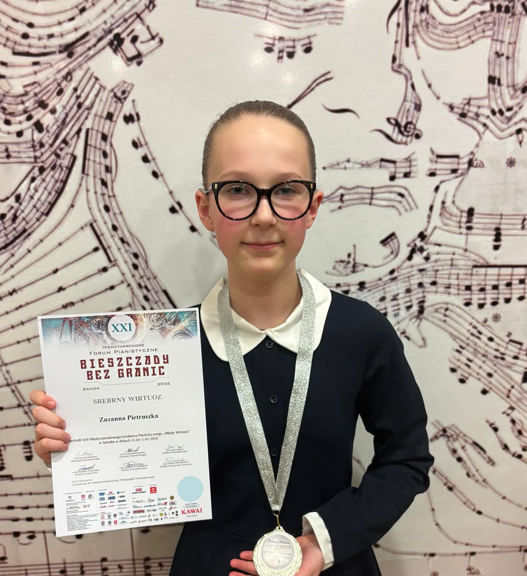 Muzyczne sukcesy naszej uczennicy Zuzanny Pietruszki