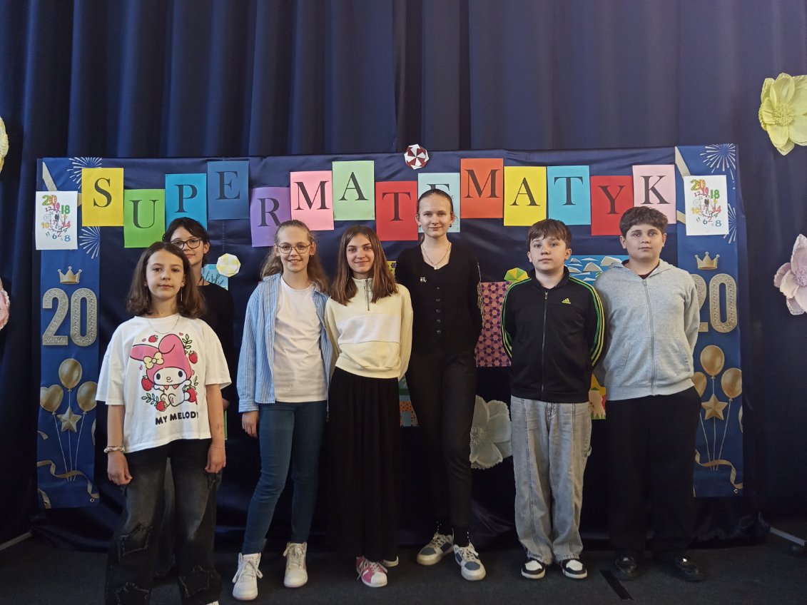 Sukcesy naszych uczniow w XX Powiatowych Zawodach Matematycznych „Supermatematyk”
