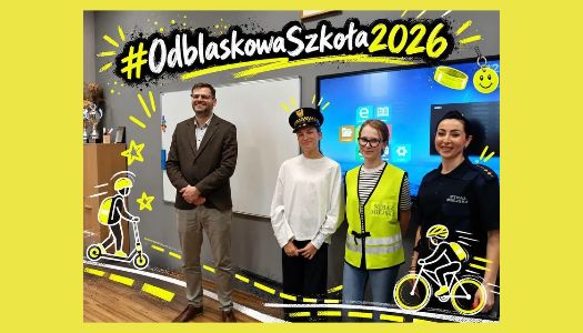Ze Strażą Miejską o bezpieczeństwie i odblaskach … #OdblaskowaSzkoła2026