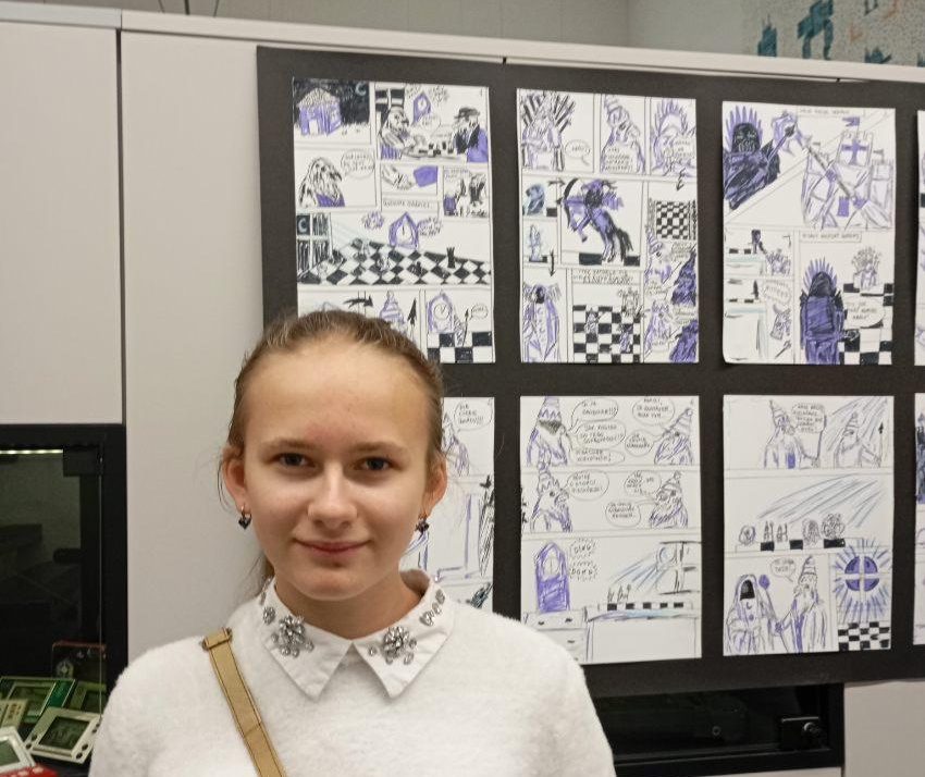 I miejsce Weroniki w konkursie „Stwórz komiks”